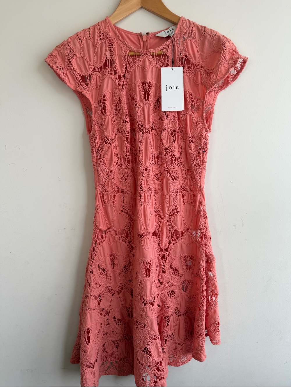 NWT Joie Woman’s Coral Lace Dress
